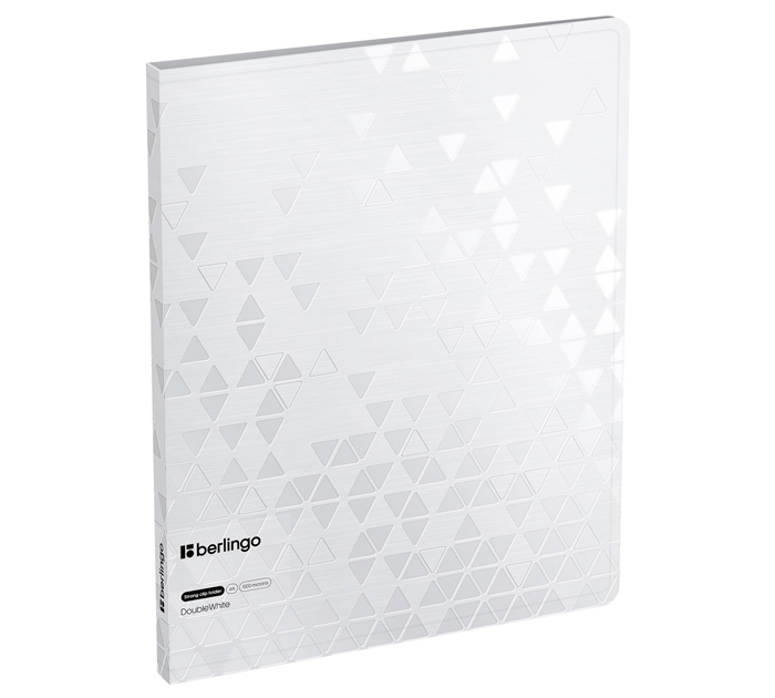 Папка с боковым зажимом Berlingo «Double White» А4, пластиковая, белая, 1000мкм