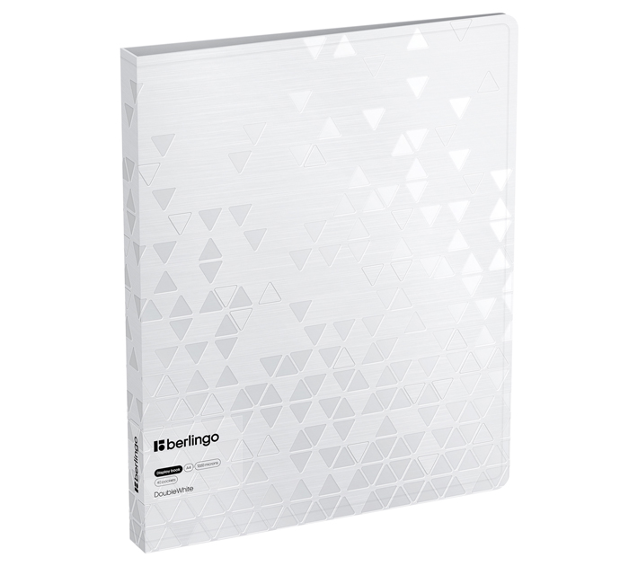 Папка с файлами Berlingo «Double White» А4, 40 карманов, пластиковая, белая, 1000мкм