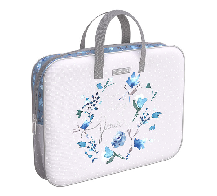 Папка-портфель текстильный Erich Krause «Frozen Beauty» А4+, на молнии, 1 отделение