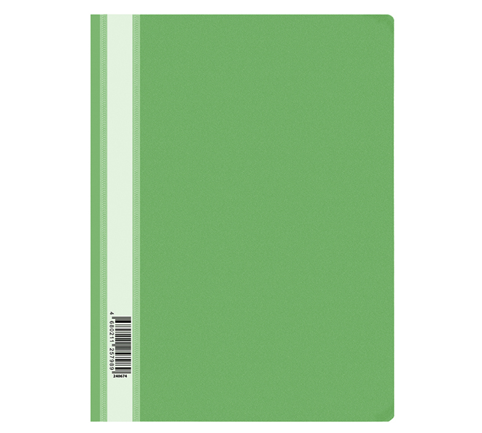 Папка-скор. А4 пласт. зел. 120мкм Office Space