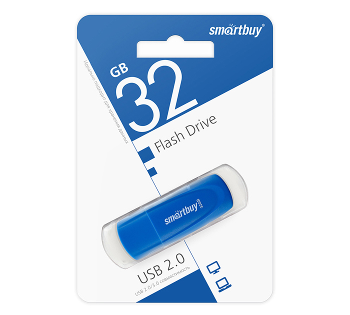 Флэш-карта Smartbuy Scout USB2.0, 32Gb