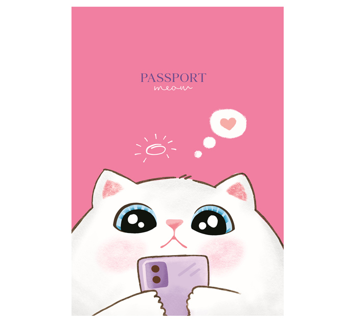 Обложка для паспорта Meshu «Meow» ПВХ, 2 кармана