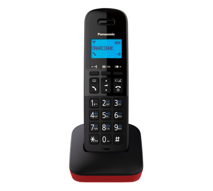 Телефон Panasonic Dect KX-TGB610RUR, красный