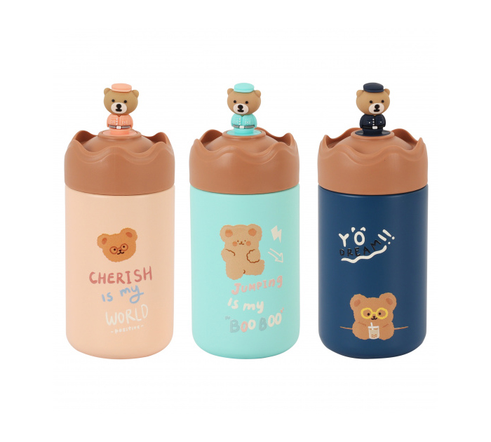 Термос Кокос «Bear Bosheng» 260мл, стальной, ассорти
