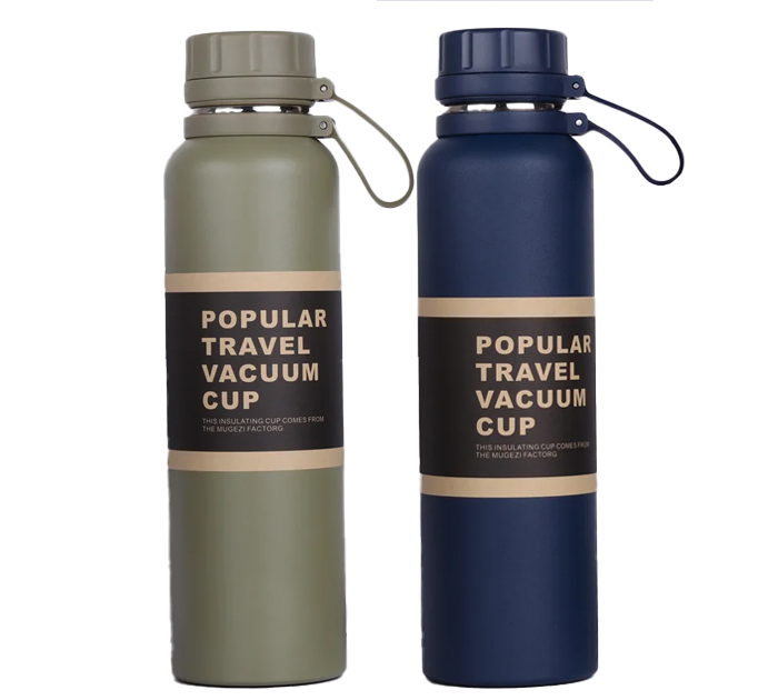 Термос Кокос «Турист» 1000мл, стальной, ассорти