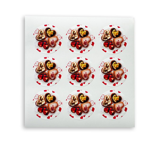 Наклейки Panda Print «Пряничные сердца» 9шт