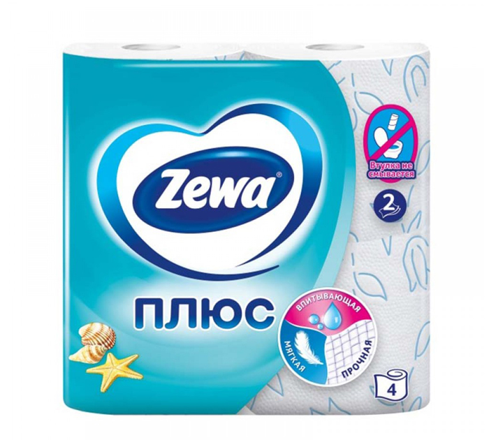 Туалетная бумага Zewa Plus 