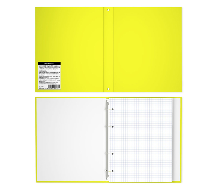 Тетрадь на кольцах А5, 80л, клетка, Erich Krause «Neon»