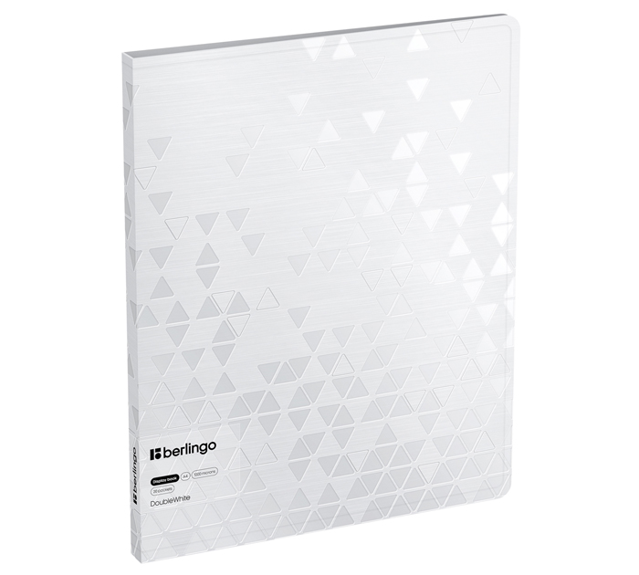 Папка с файлами Berlingo «Double White» А4, 20 карманов, пластиковая, белая, 1000мкм