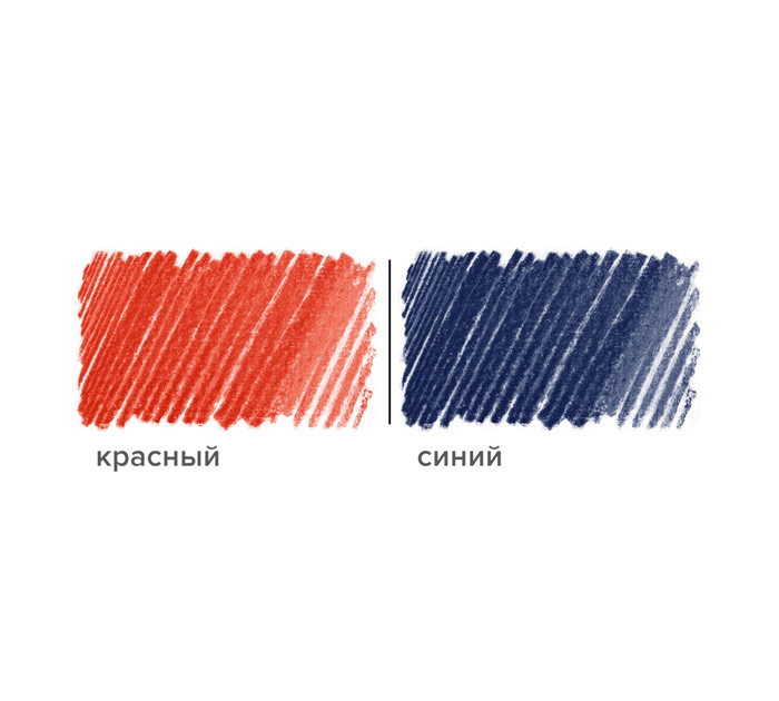 Карандаш специальный Brauberg синий/красный, 4мм