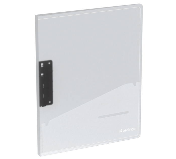 Папка с боковым зажимом Berlingo «No Secret» А4, пластиковая, полупрозрачная, 700мкм