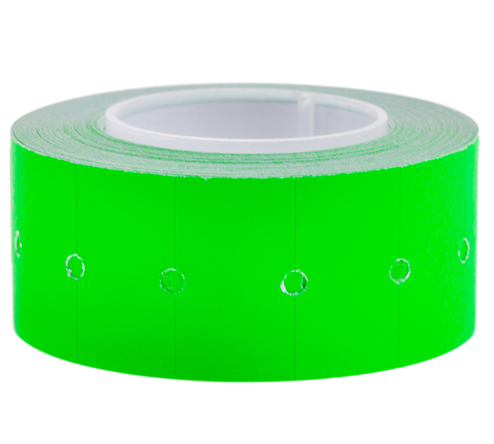 Этикет-лента OfficeSpace 21х12мм, однострочная, прямоугольная, зеленая, 500шт