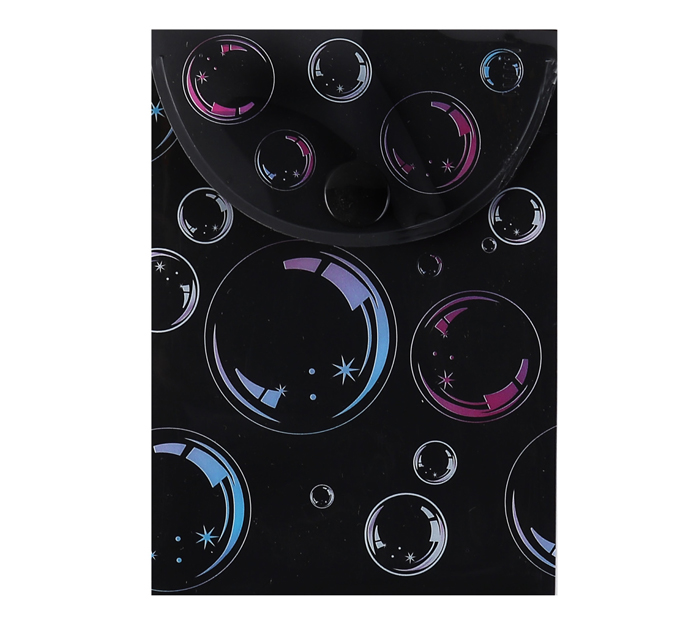 Папка-конверт Кокос «Пузыри» А7, на кнопке, 150мкм