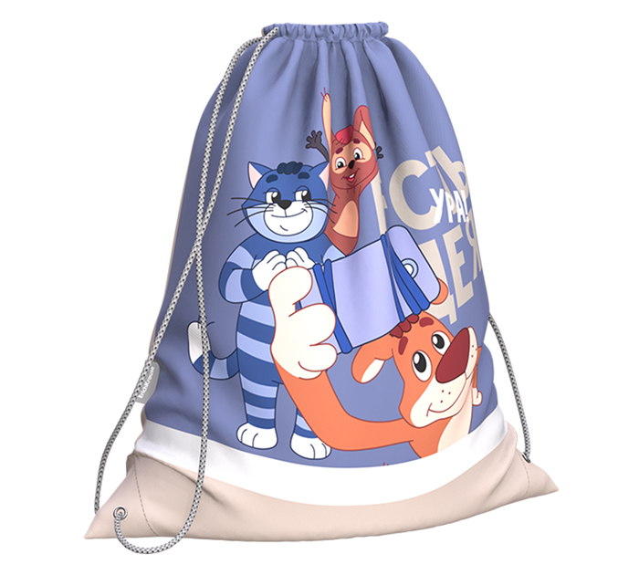 Мешок для обуви Erich Krause «Простоквашино (Идея)» 365х440мм, светоотражающая полоса