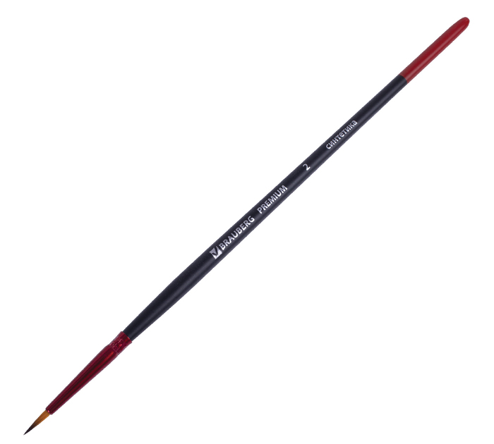 Кисть Brauberg Premium №2, синтетика, круглая