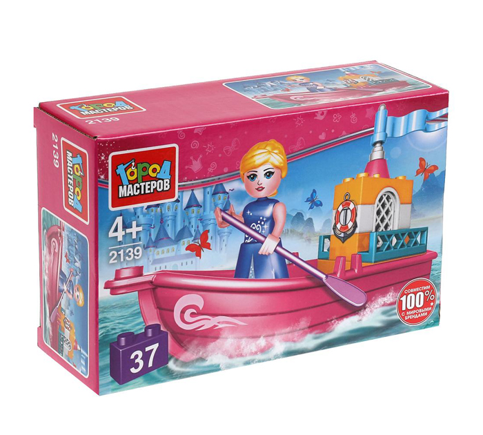 Конструктор Город мастеров «Принцесса на лодке» 37 деталей, от 4-х лет