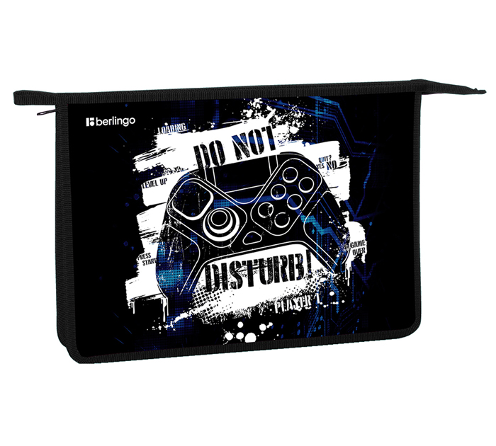 Папка для тетрадей Berlingo «Do not disturb» А4, на молнии, 1 отделение