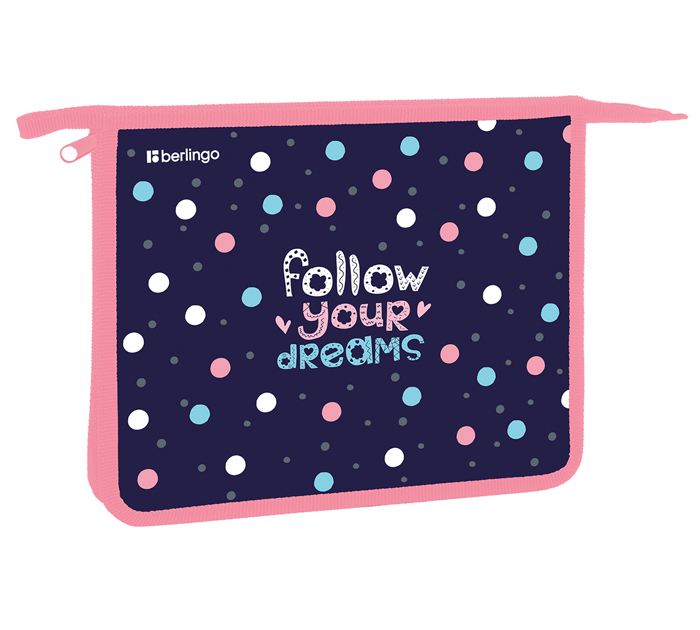 Папка для тетрадей Berlingo «Colored dots» А5, на молнии, 1 отделение