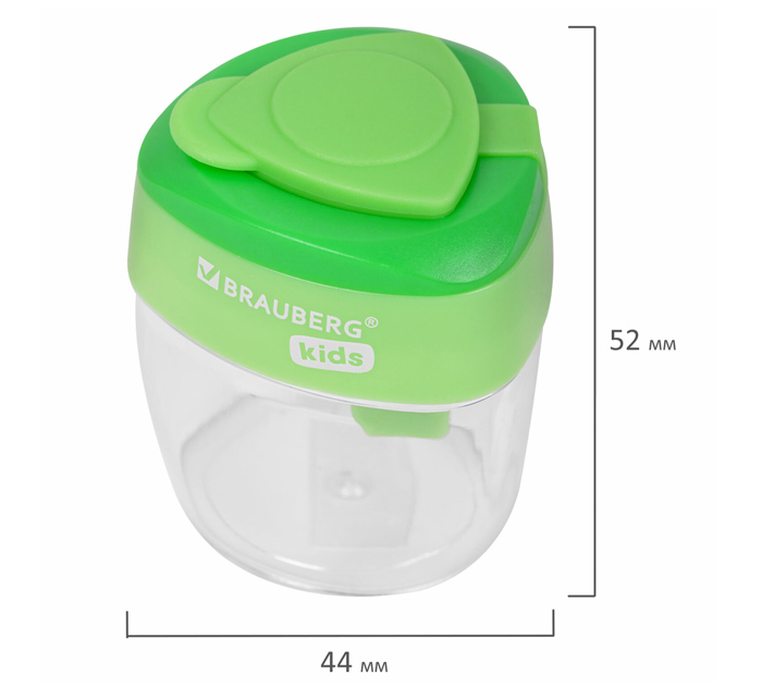 Точилка Brauberg Kids «Maxi» с контейнером, 2 отверстия