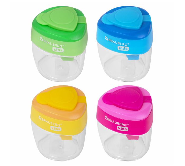 Точилка Brauberg Kids «Maxi» с контейнером, 2 отверстия