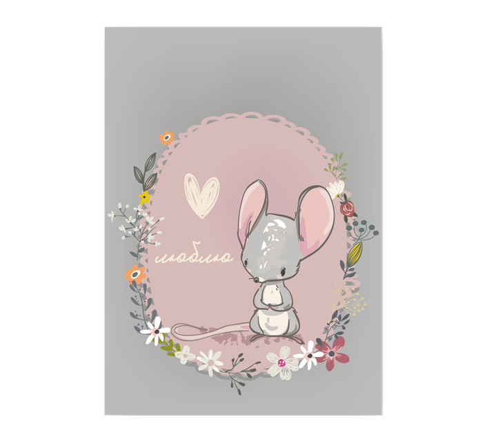 Бирка DecorCenter «Люблю» 50х70мм