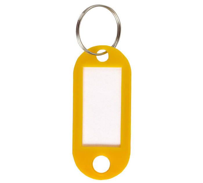 Брелок для ключей Staff желтый, 50см, 30х15мм