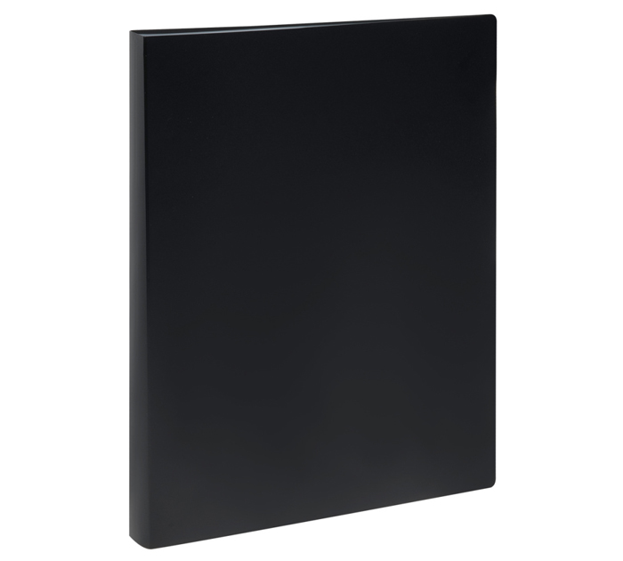 Папка с файлами OfficeSpace «Вита» А4, 40 карманов, пластиковая, черная, 500мкм