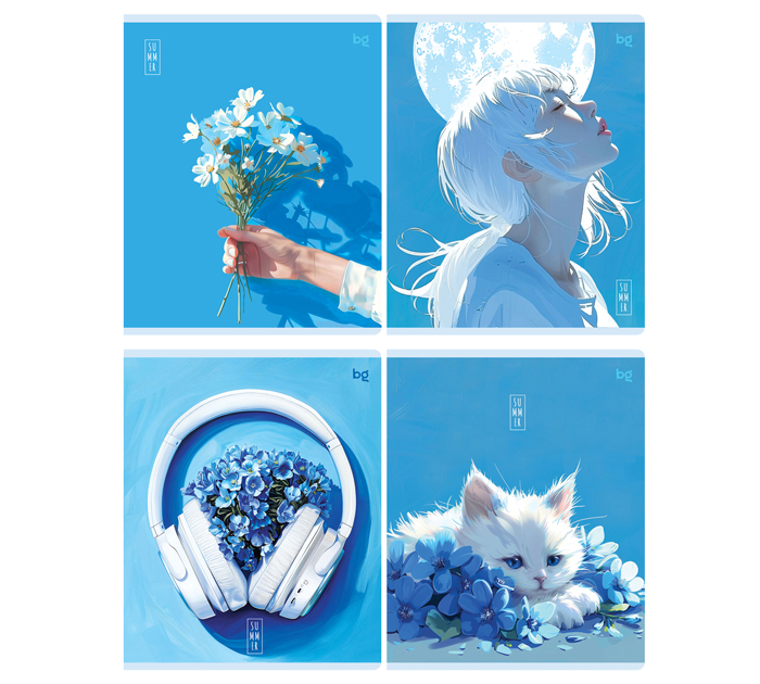 Тетрадь А5 48л  клетка, BG «Лето»