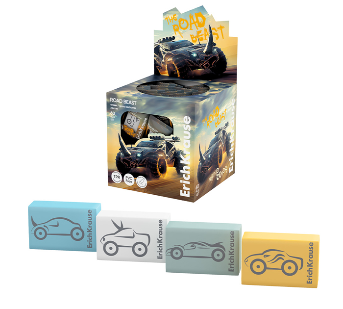 Ластик Erich Krause «Road Beast» 31х21х11мм