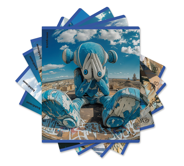 Тетрадь А5 48л  клетка, Erich Krause «Roof Toy»