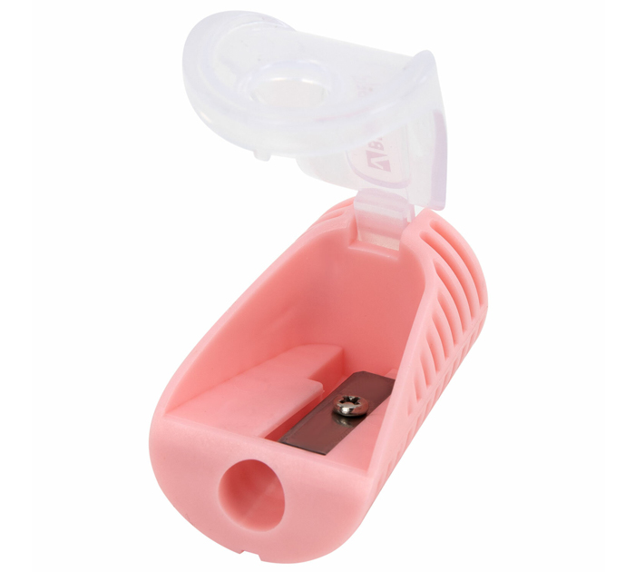 Точилка Brauberg «Cell Pastel» 1 отверстие, с контейнером, ассорти