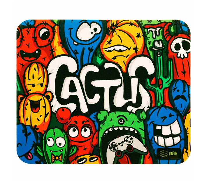 Коврик для мышки Cactus «Colorful Cacti» 300х250х3мм