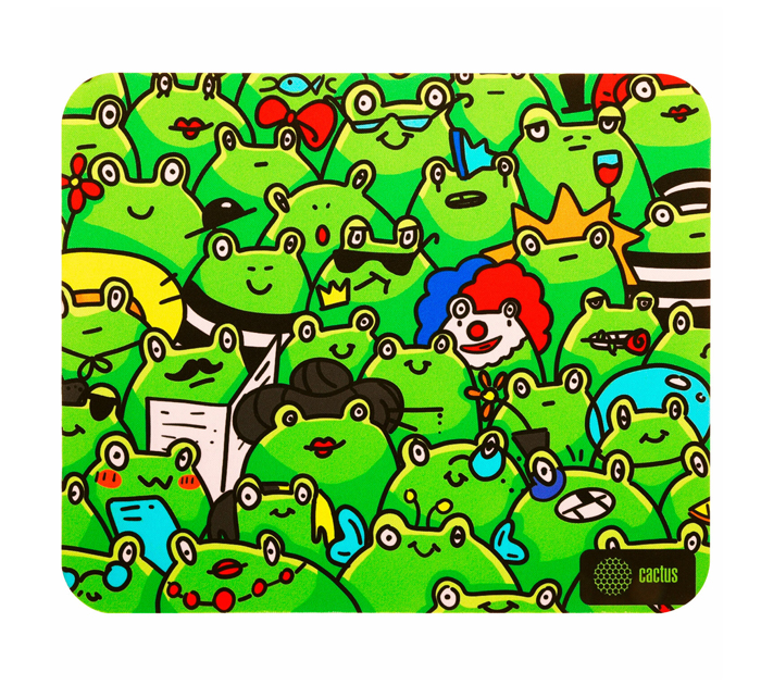 Коврик для мышки Cactus «Frogs» 300х250х3мм