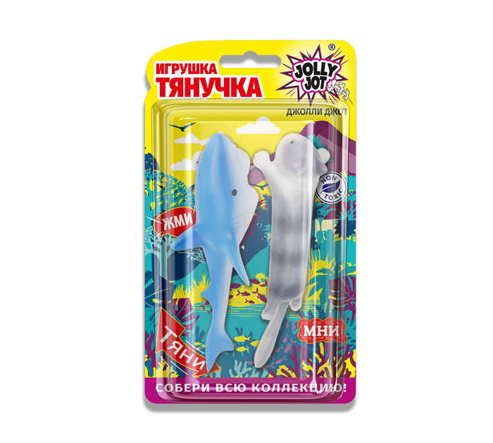 Игрушка Jolly Jot «Зверята» антистресс, тянучка, 2шт
