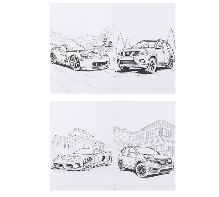 Раскраска Кокос «Машины» А5, 8стр