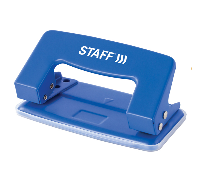 Дырокол Staff «Everyday» на 10л, синий, без линейки