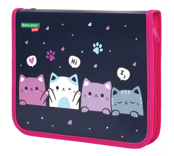 Папка для тетрадей Brauberg Kids «Anti-gravity» А5, на молнии, 1 отделение