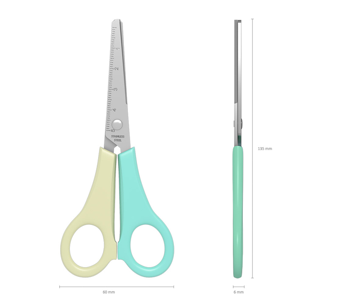 Ножницы Erich Krause «Joy Pastel» детские, 135мм