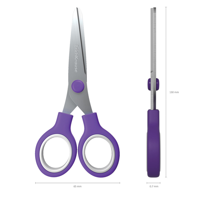 Ножницы Erich Krause «Junior Protect» детские, 130мм, в чехле