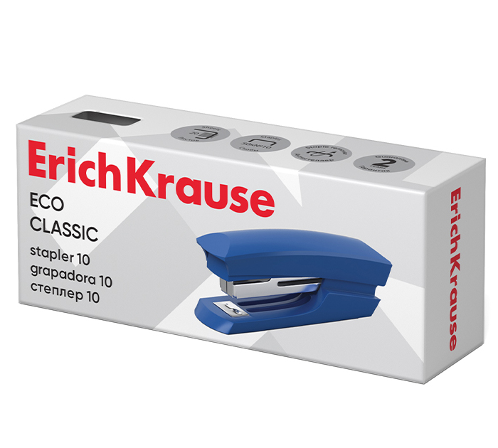 Степлер Erich Krause «Eco Classic» №10, на 20л, ассорти