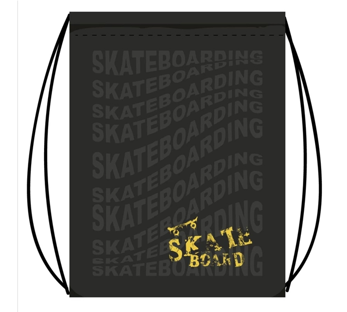 Мешок для обуви Lamark «SkateBoard black» 410х490мм
