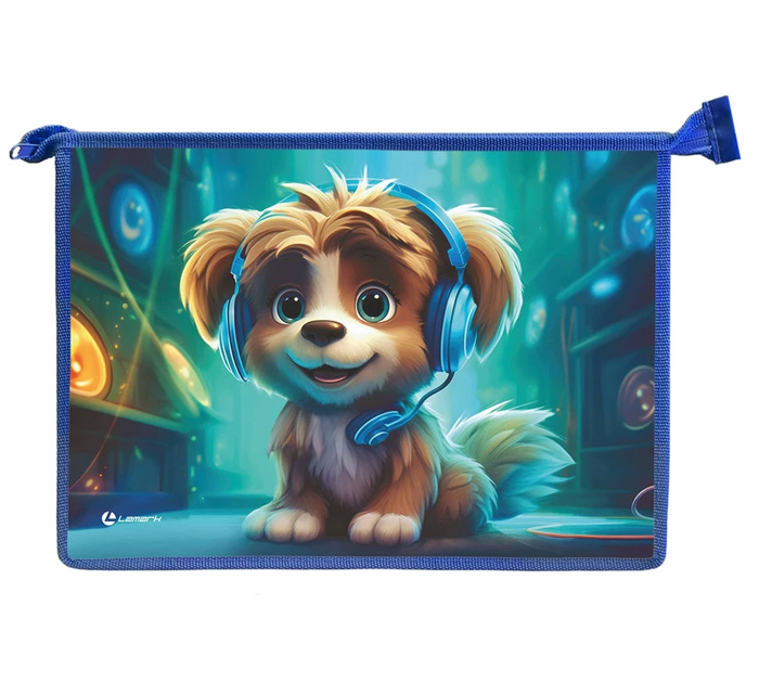 Папка для труда Lamark «Music fan» А4, на молнии, 1 отделение