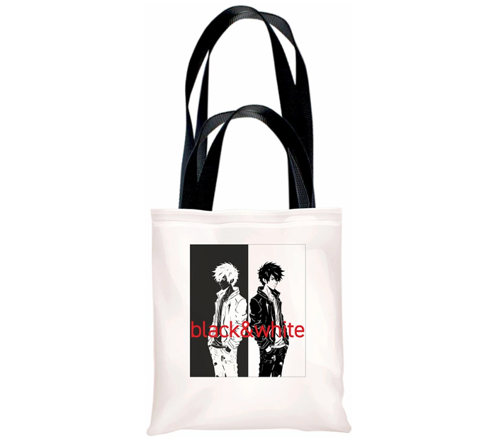 Сумка-шоппер Lamark «Black & White» 34х39см