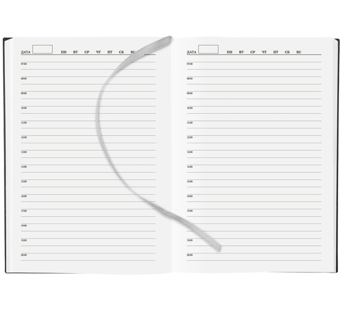 Ежедневник недатированный Lamark «Velvet» А5, синий, кожзам, 256стр