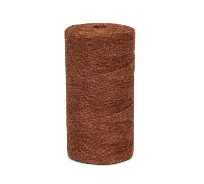 Шпагат  джутовый, 1200текс, из 2-х нитей, 500г, коричневый