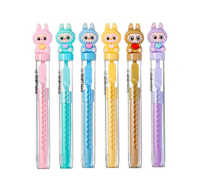 Ластик Лабубу выдвижной, ассорти