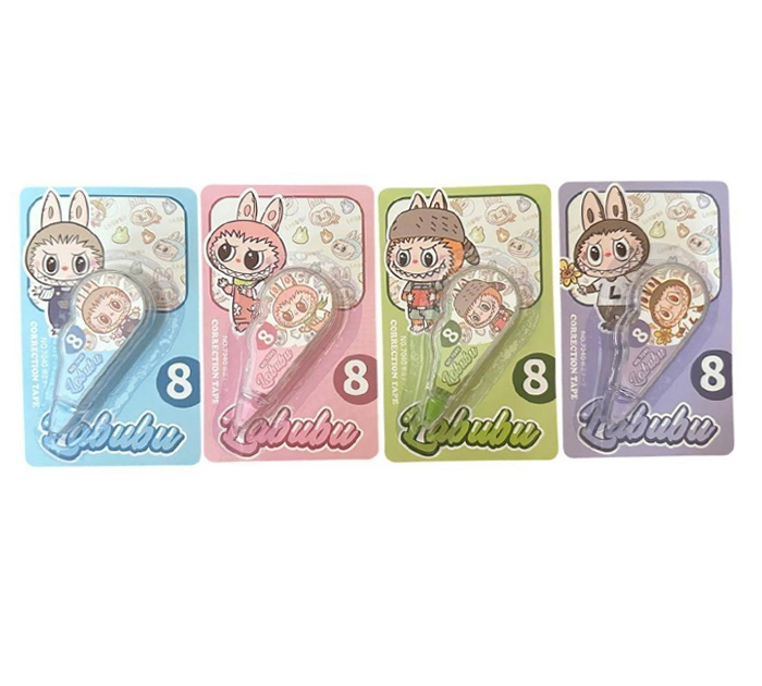 Корректор-лента Лабубу 5мм, 2.5м, ассорти