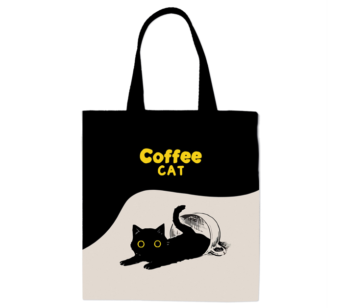 Сумка-шоппер Meshu «Coffee Cat» 33х40см