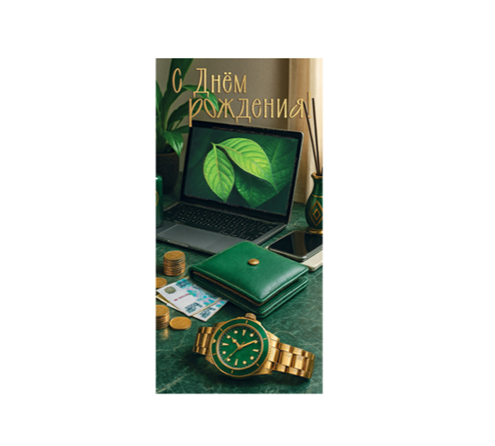 Открытка Горчаков ГК «С днем рождения!» для денег