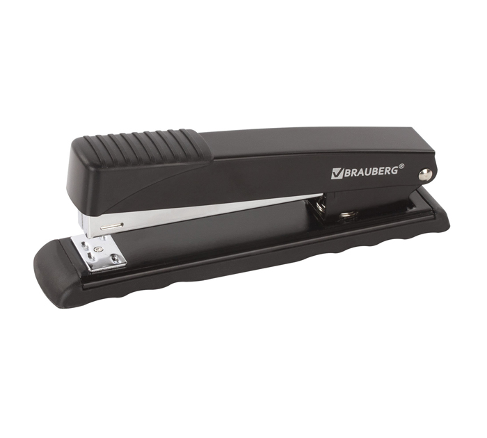 Степлер Brauberg № 24/6-26/6, на 30л, черный